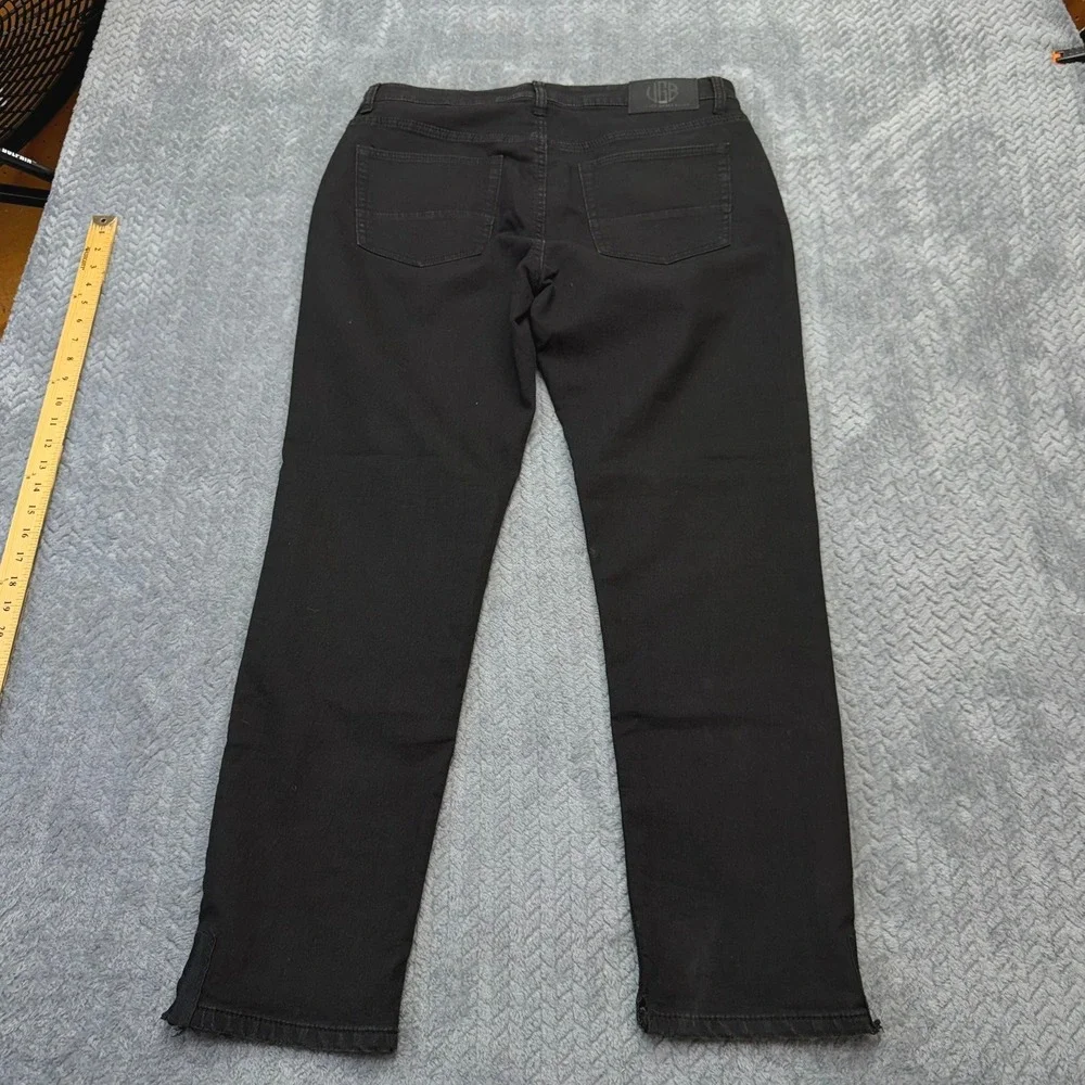 Vintage Genes Black Jeans Mens Slim Fit Black Solid‎ 34x29 Cotton Stretch Modern